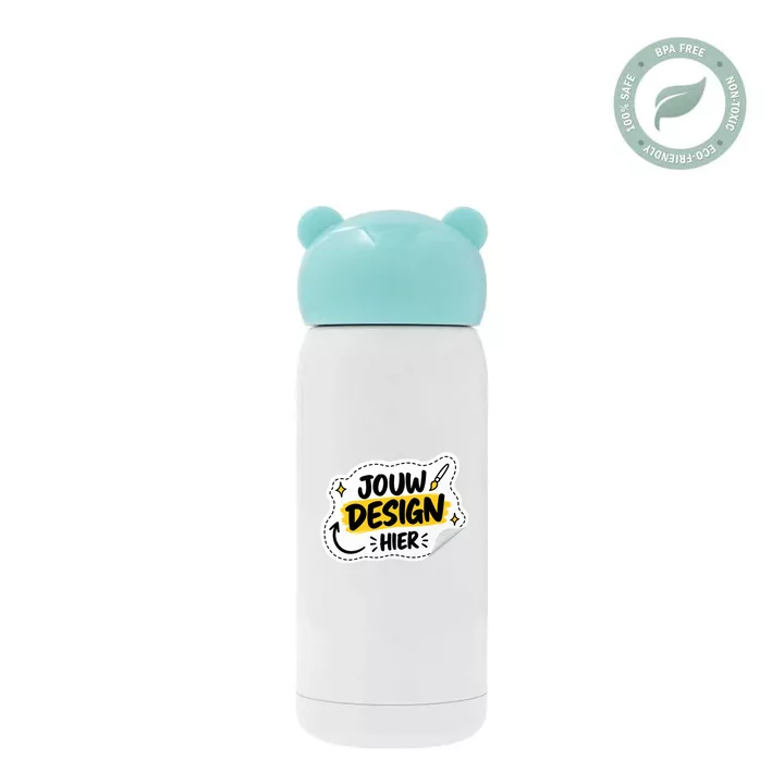 Eigen ontwerp thermosfles van RVS 320ml | Persoonlijk cadeau