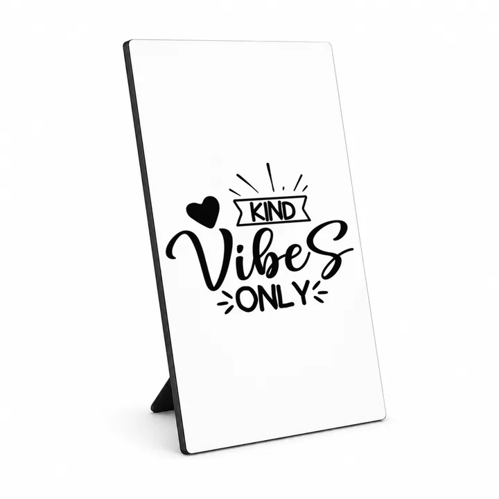 Kind Vibes Only fotopaneel met standaard