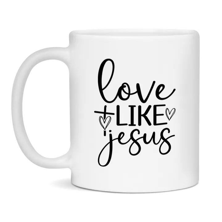 Love Like Jesus mok – christelijke keramische mok