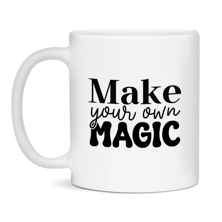 Make Your Own Magic mok – keramische mok met inspirerende quote
