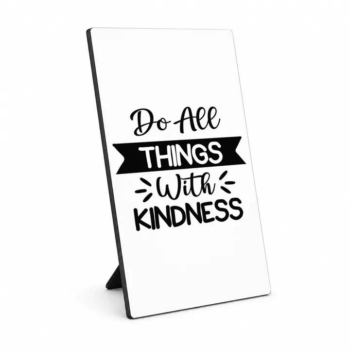 Do All Things With Kindness fotopaneel met standaard